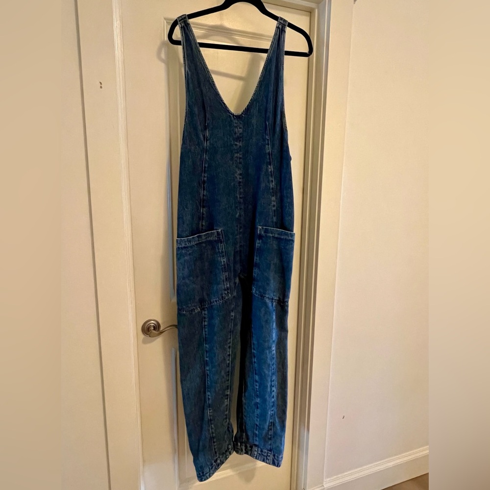 We The Free Classic Blue Denim Overalls